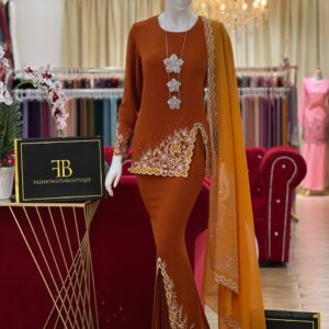 Kurung/Kebaya Burnt Orange Viral Raya 2024