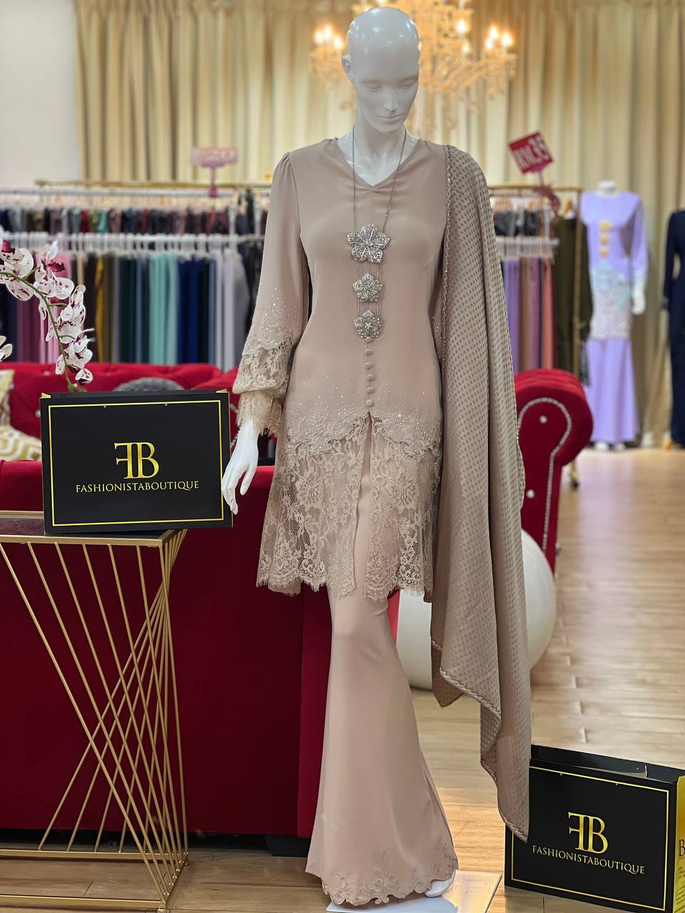 Kurung Celina NUDE BROWN