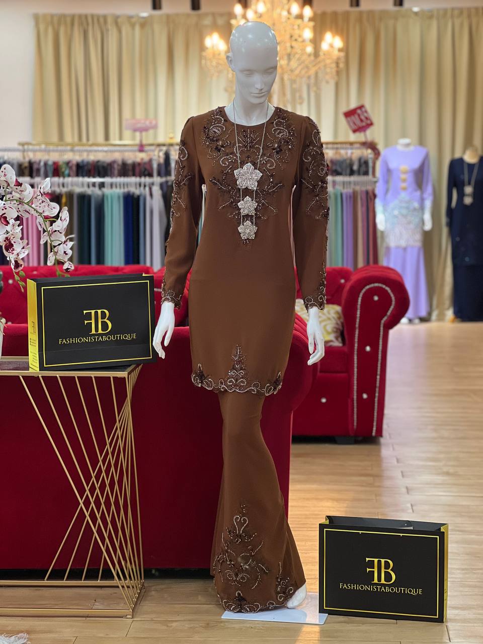 Kurung Maharani RICH BROWN - Image 2