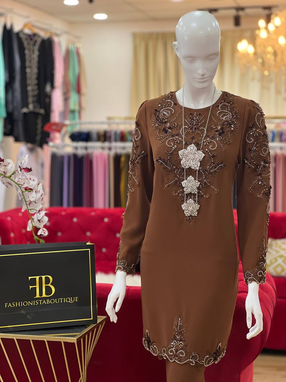 Kurung Maharani RICH BROWN - Image 4