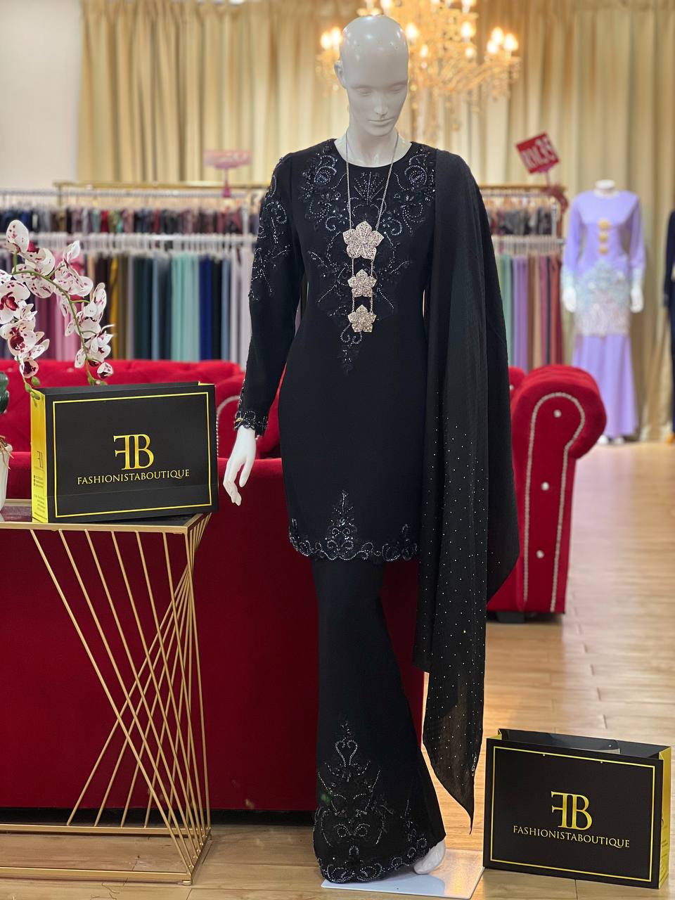 Kurung Maharani BLACK