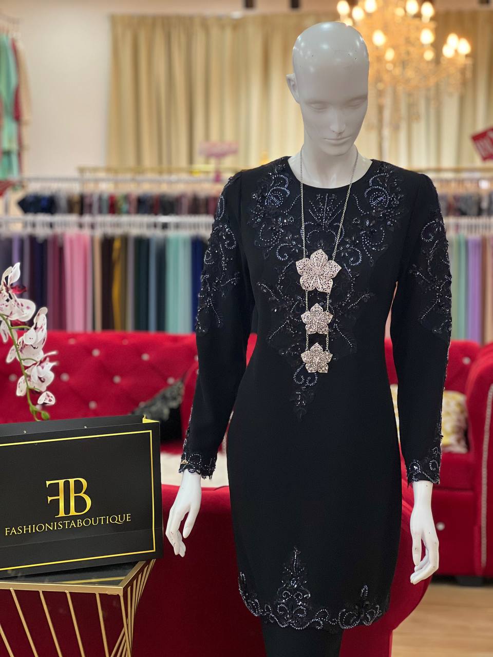 Kurung Maharani BLACK - Image 4