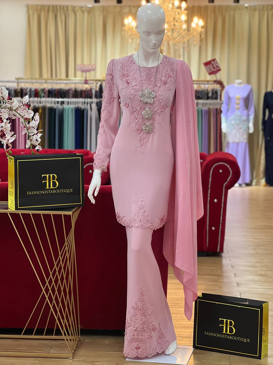 Kurung Maharani SOFT PINK