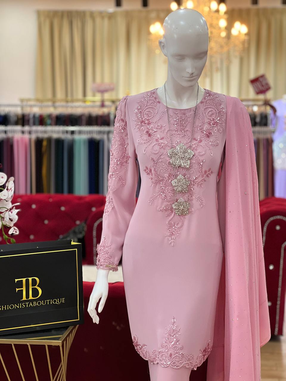 Kurung Maharani SOFT PINK - Image 3