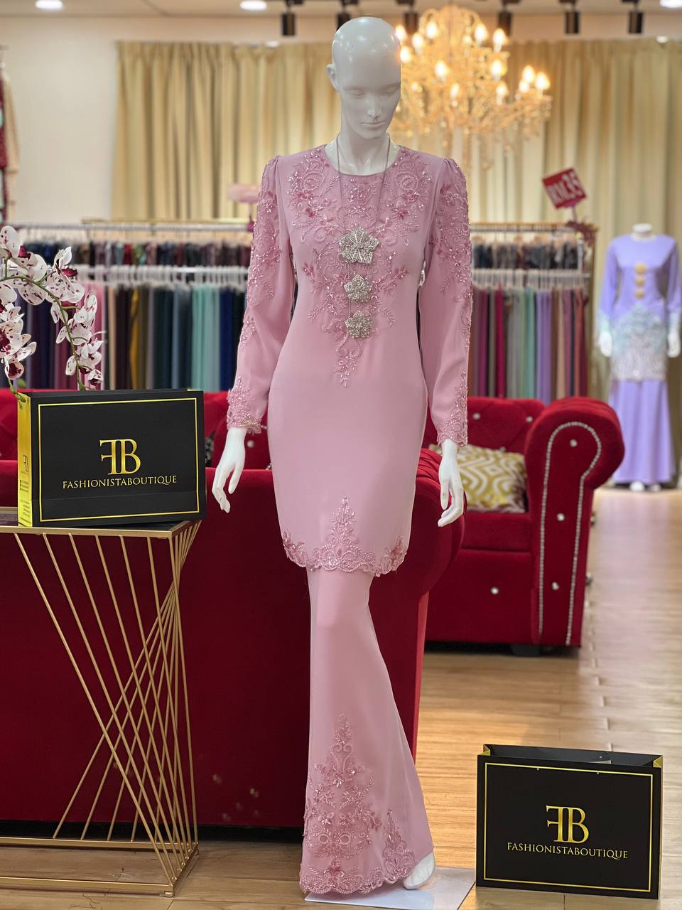 Kurung Maharani SOFT PINK - Image 2