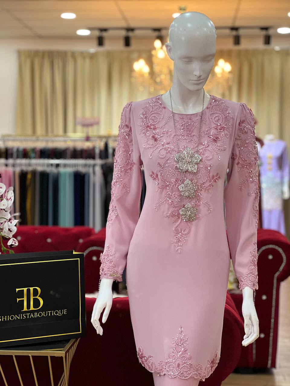 Kurung Maharani SOFT PINK - Image 4