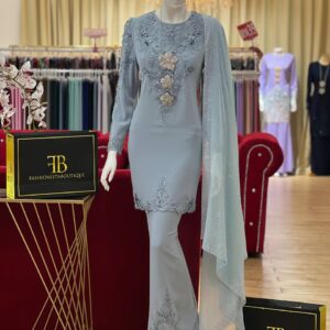 Kurung Maharani ASH BLUE