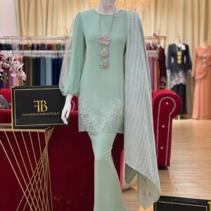 Kurung Medelia MINT GREEN