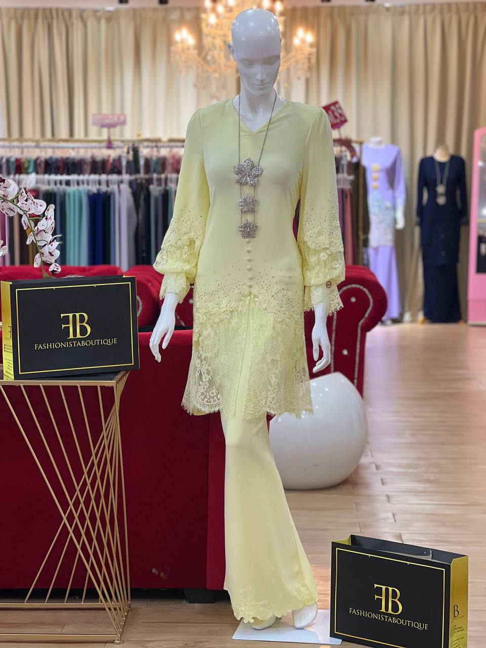 Kurung Celina SOFT YELLOW - Image 2