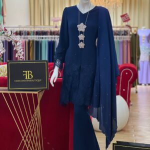 Kurung Celina NAVY BLUE