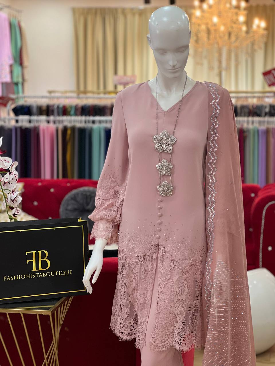 Kurung Celina DUSTY PINK - Image 3