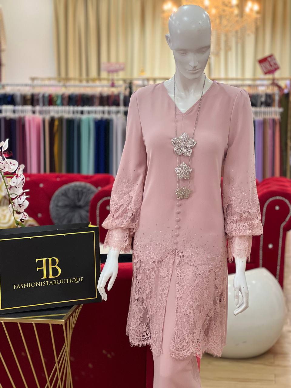 Kurung Celina DUSTY PINK - Image 4