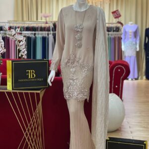 Kurung Lunara NUDE CHAMPAGNE