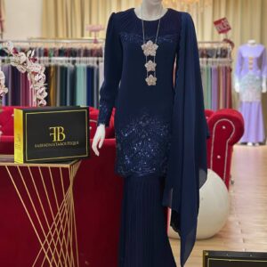 Kurung Zeenara NAVY BLUE