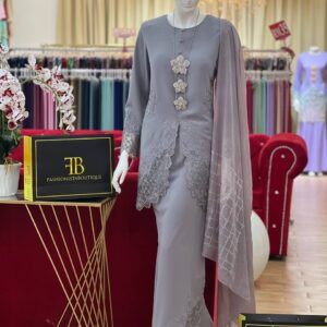 Kebaya Qaleesya DARK GREY