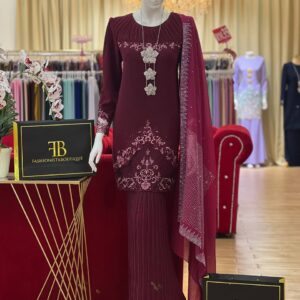 Kurung Elodie BURGUNDY