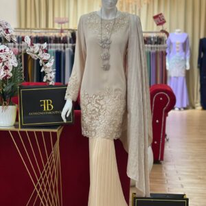 Kurung Katelina NUDE CHAMPAGNE