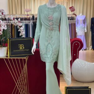 Kurung Liora SAGE GREEN