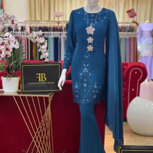 Kurung Liora TEAL BLUE