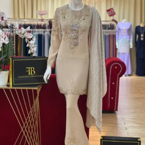 Kurung Maharani NUDE CHAMPAGNE