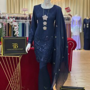 Kurung Naira NAVY BLUE
