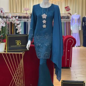 Kurung Naira TEAL BLUE