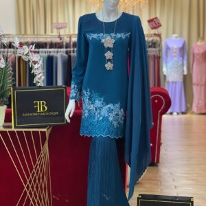 Kurung Elara TEAL BLUE