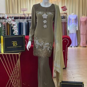 Kurung Elara MOSS GREEN