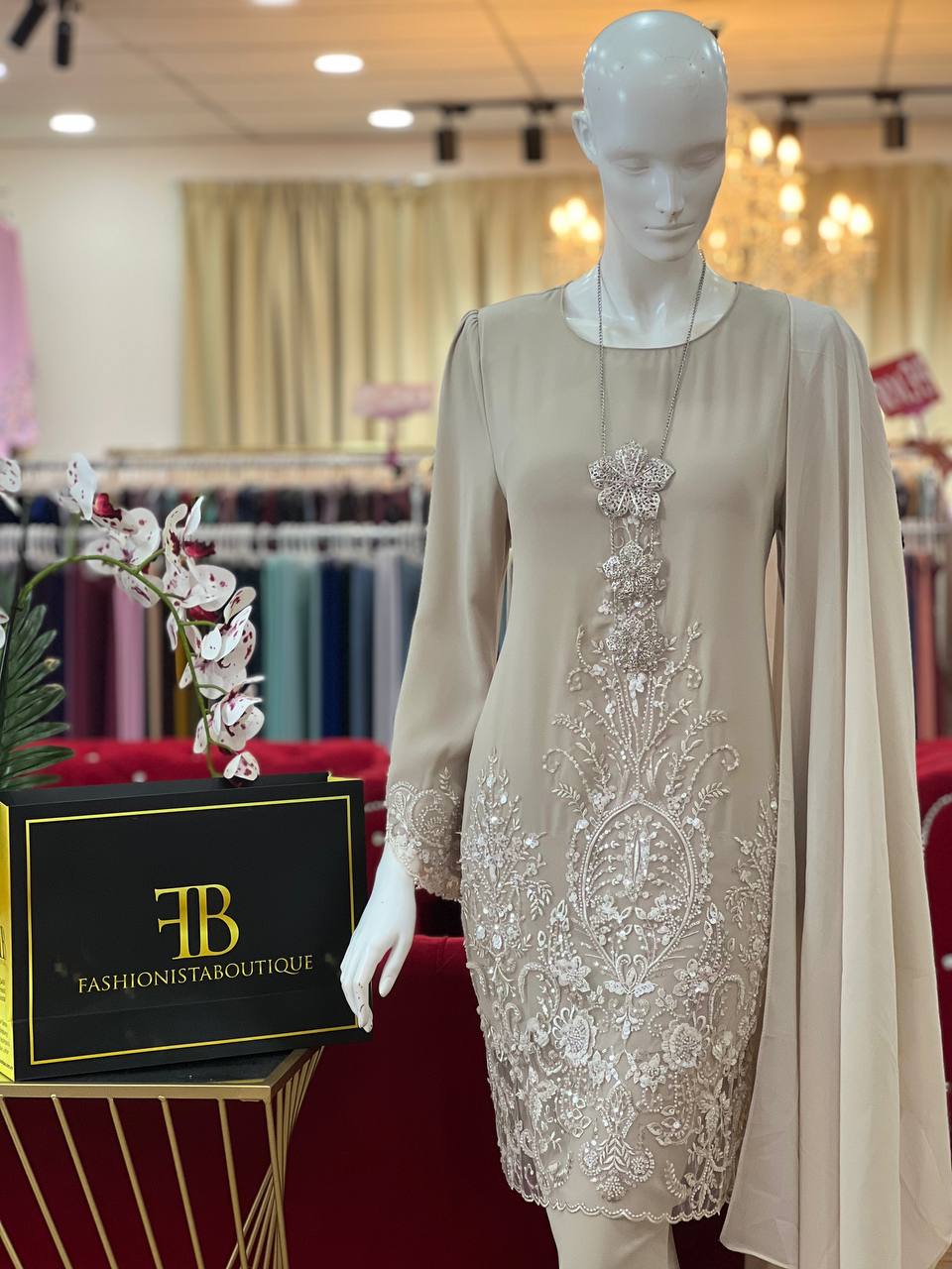 Kurung Sophilea NUDE CHAMPAGNE - Image 3