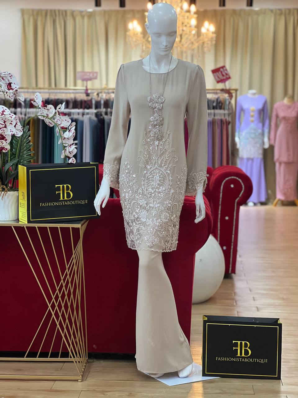 Kurung Sophilea NUDE CHAMPAGNE - Image 2