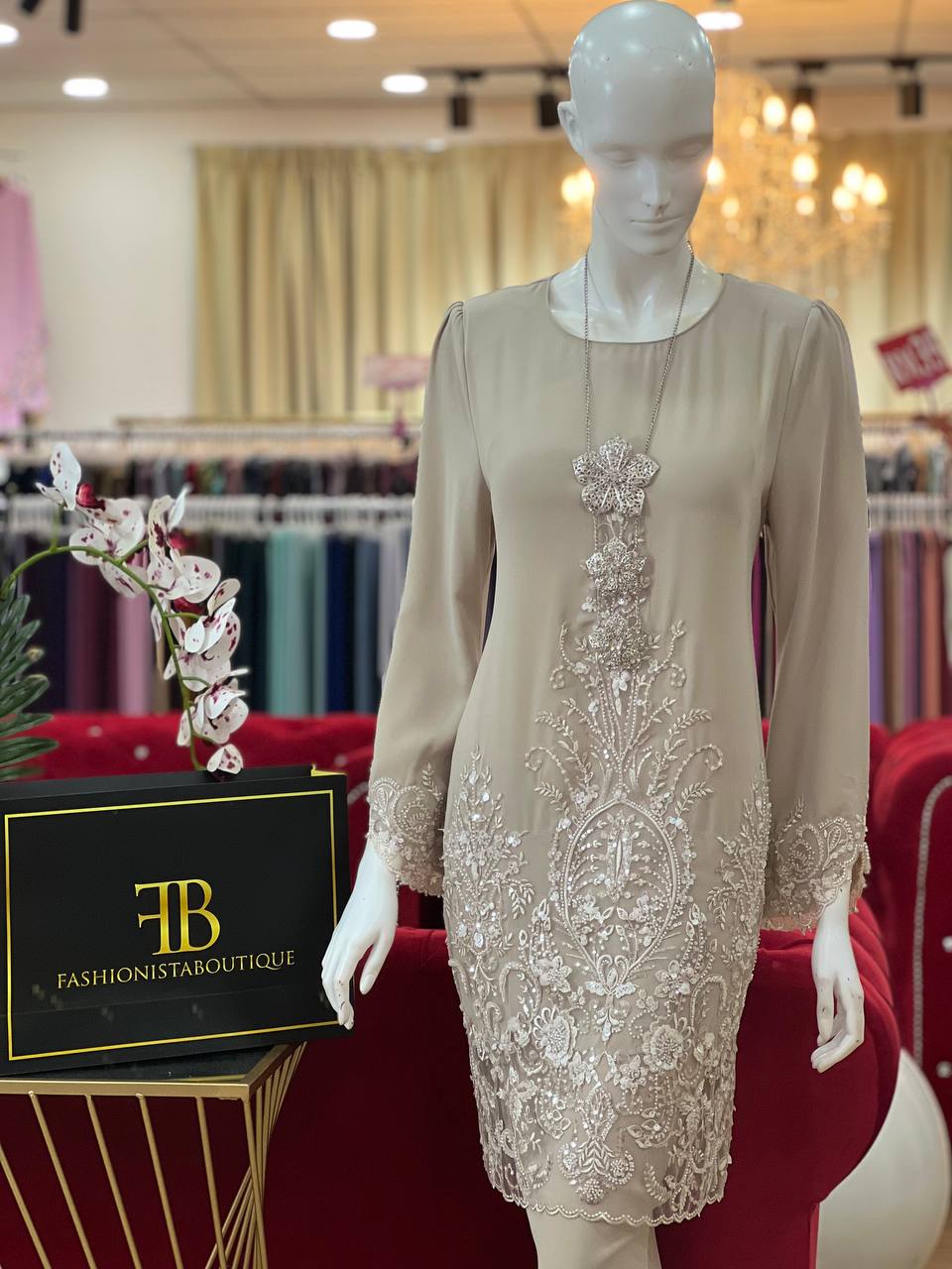 Kurung Sophilea NUDE CHAMPAGNE - Image 4