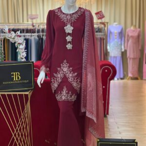 Kurung Camilla BURGUNDY
