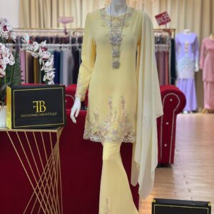 Kurung Catelyn SOFT YELLOW