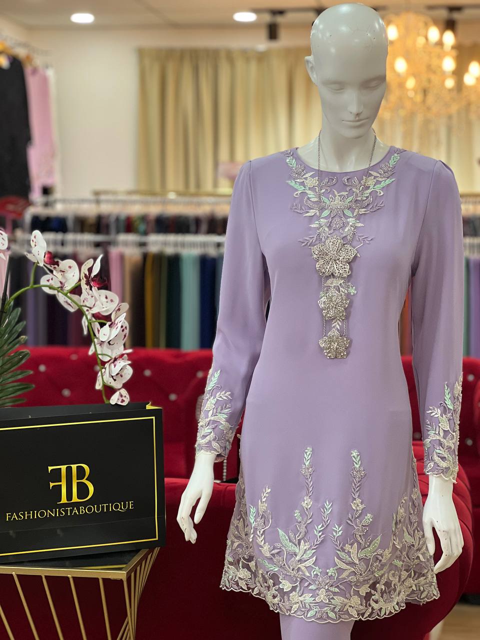 Kurung Catelyn LILAC - Image 4