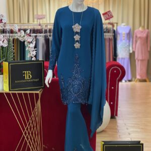 Kurung Jacinta TEAL BLUE