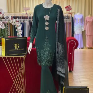 Kurung Jacinta EMERALD GREEN