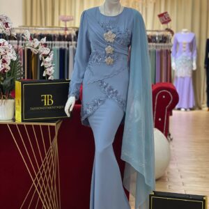 Kurung Jeanna STEEL BLUE