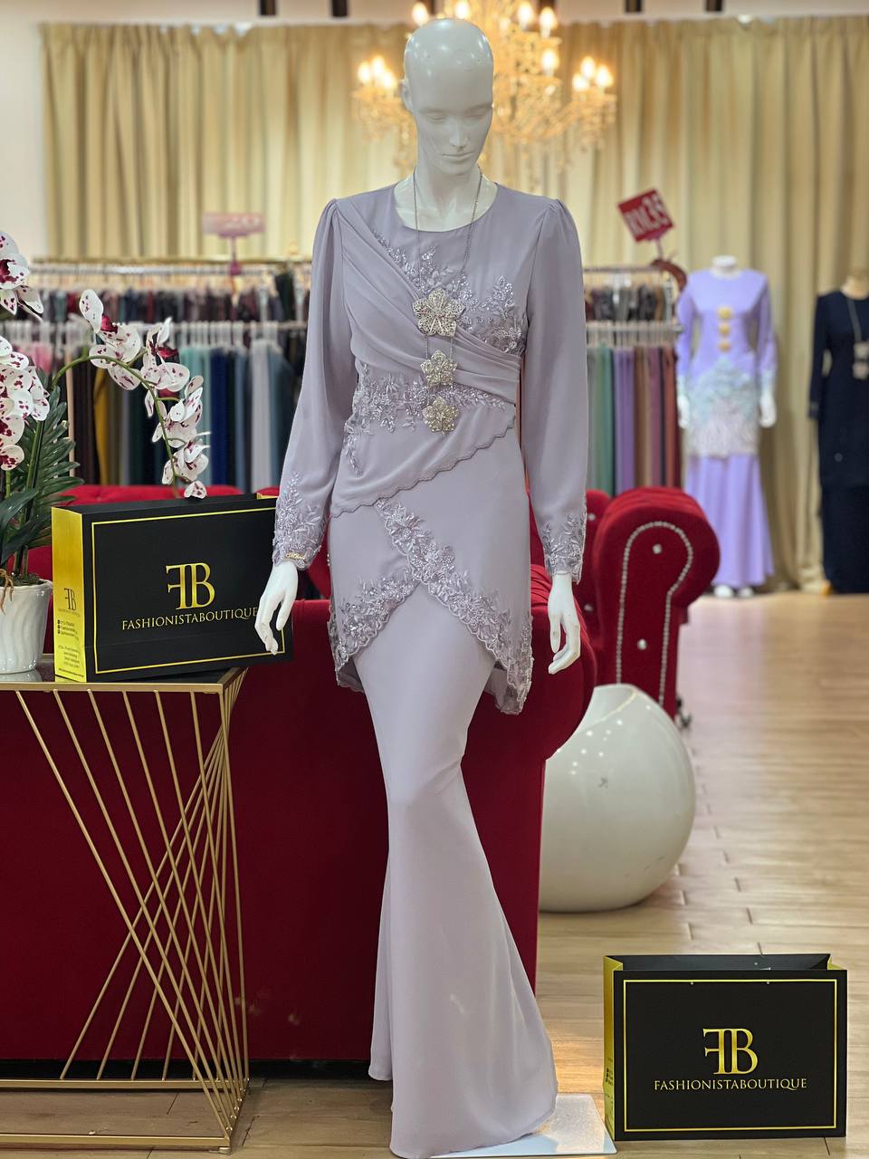 Kurung Jeanna GREY - Image 2