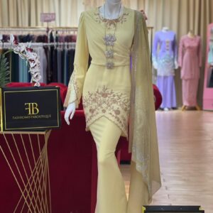 Kurung Diandra SOFT YELLOW