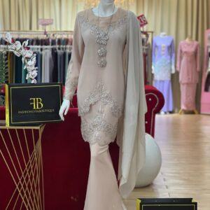 Kurung Lufara NUDE CHAMPAGNE