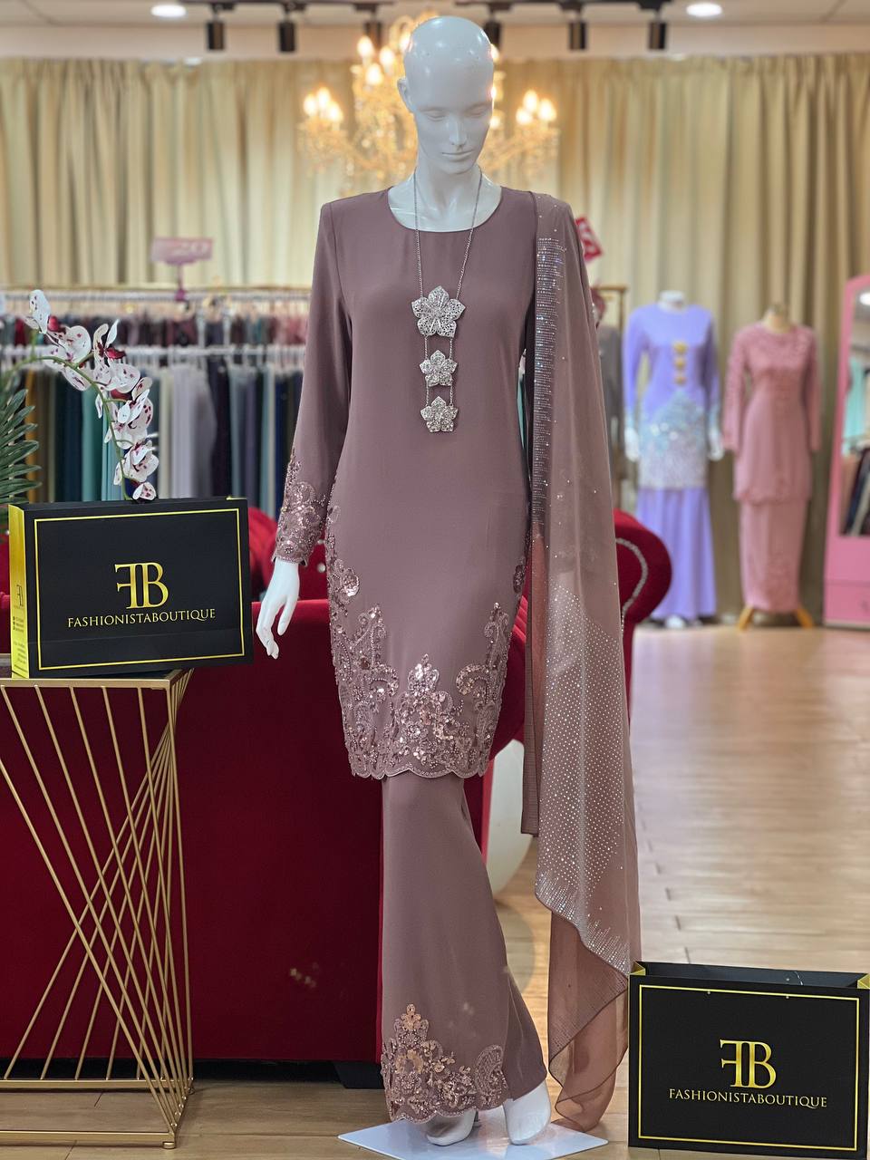 Kurung Shantelle DUSTY BROWN