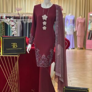 Kurung Shantelle BURGUNDY