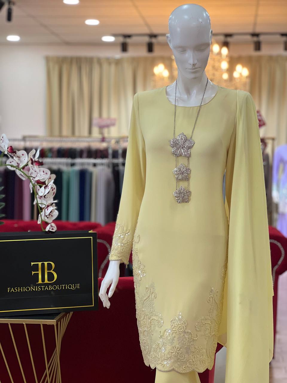 Kurung Shantelle SOFT YELLOW - Image 3