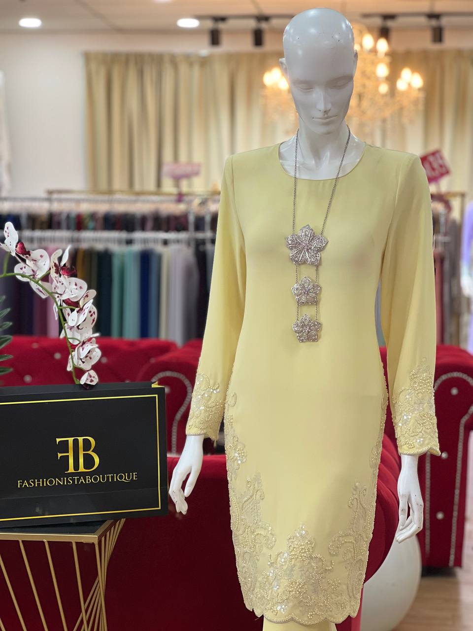 Kurung Shantelle SOFT YELLOW - Image 4