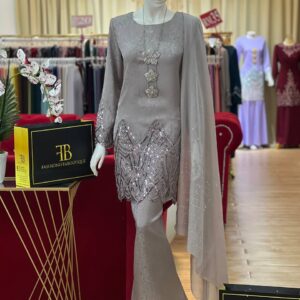 Kurung Aaliea SILVER GREY