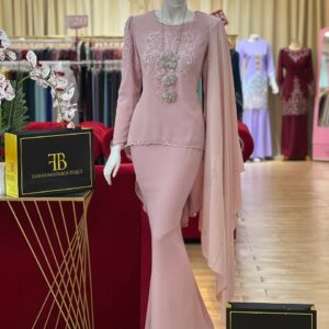 Kurung Belleza Fishtail DUSTY PINK