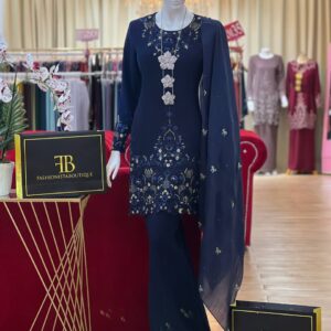 Kurung Ferra NAVY BLUE