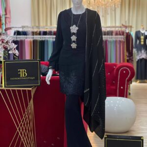 Kurung Qasandra BLACK