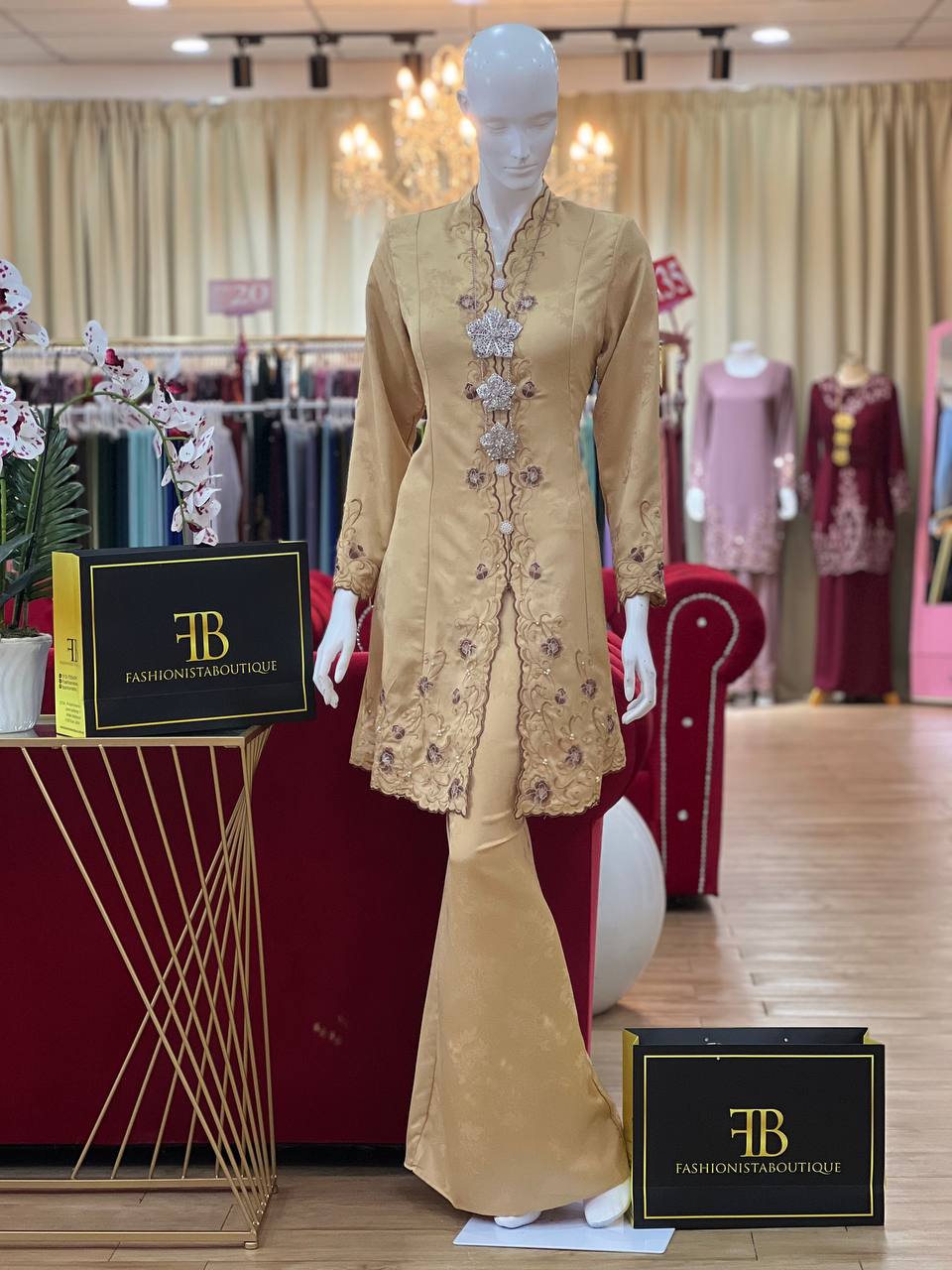 Kebaya Roselea BROWN - Image 2