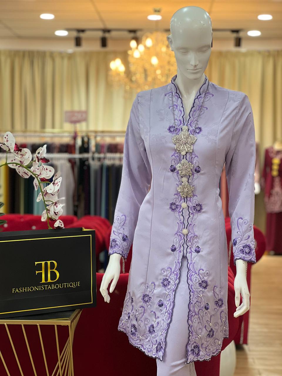 Kebaya Roselea LILAC - Image 4